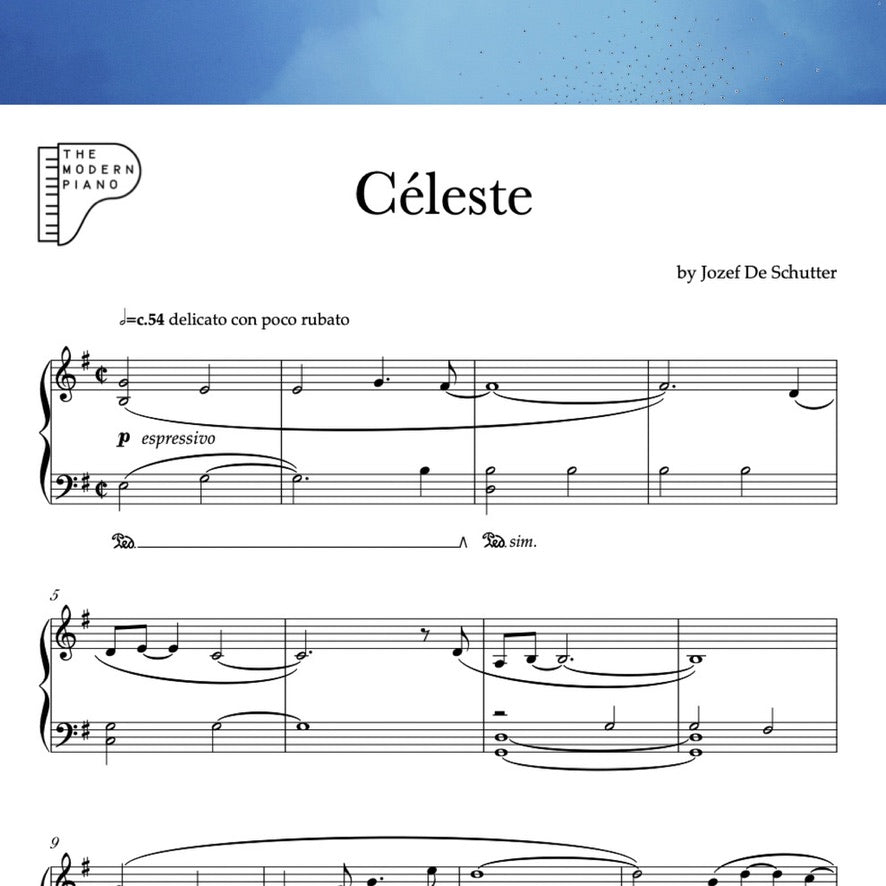 Céleste (sheet music download)