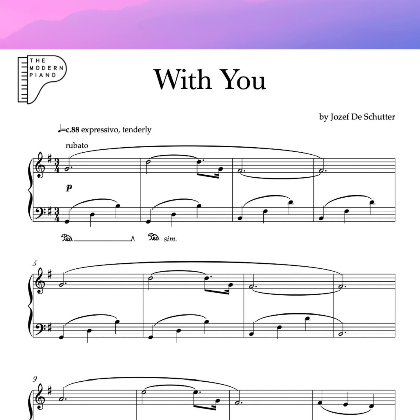 With You [Sheet Music Download]