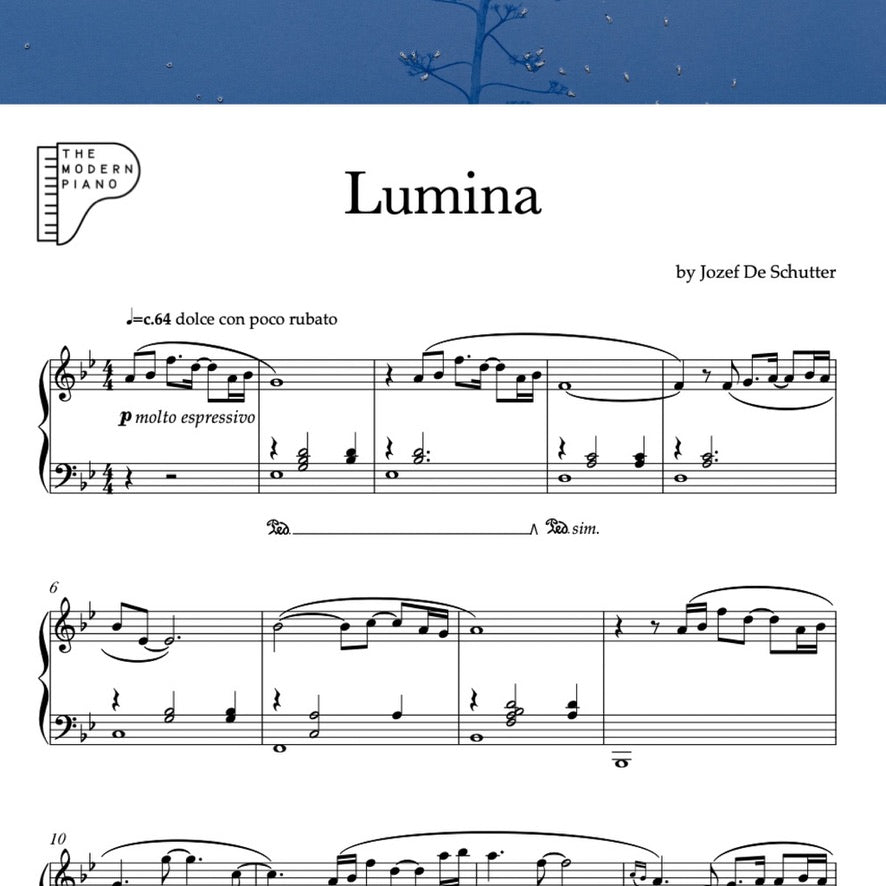 Lumina (Sheet music download)