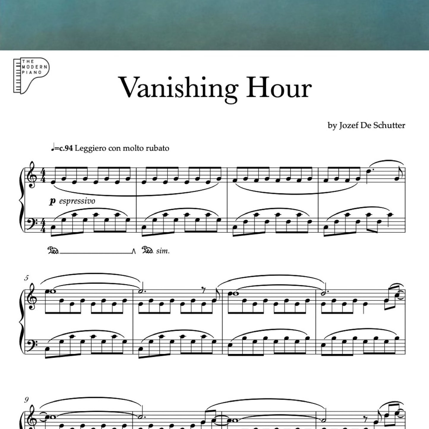 Vanishing Hour – Piano Sheet Music